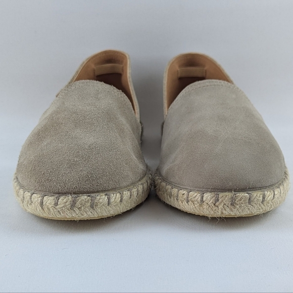 Verbenas Espadrilles Carmen Suede Leather Closed Toe Stone EU40 US 9 NWOB - Picture 7 of 16